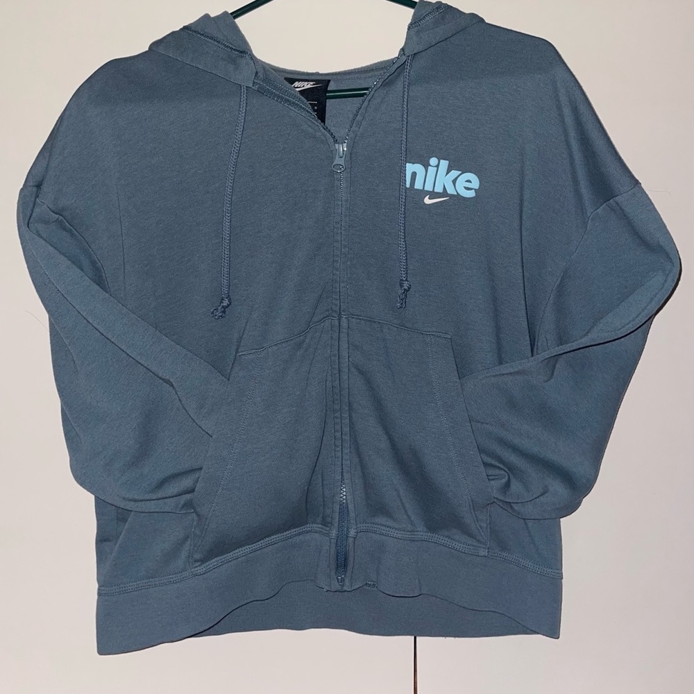 Nike Teal zip up hoodie. Size large.
